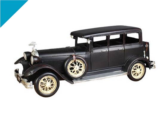 Black Tinplate Medium Scale 1929 Rolls-Royce Phantom Model