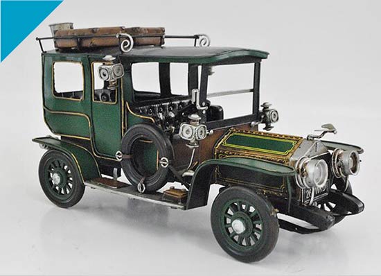Green Medium Size Tinplate 1907 Rolls-Royce Silver Ghost Model