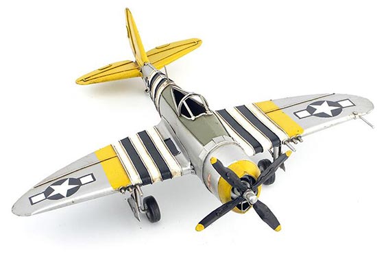 Handmade Medium Scale Tinplate P-47 Thunderbolt Fighter Model