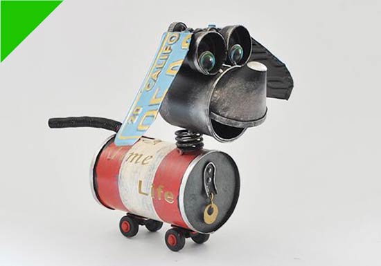 Medium Scale Vintage Tinplate Robot Dog Model
