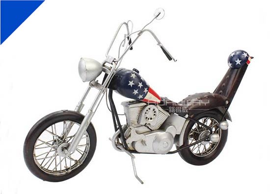 Handmade Tinplate Medium Scale Vintage 1969 Harley Davidson